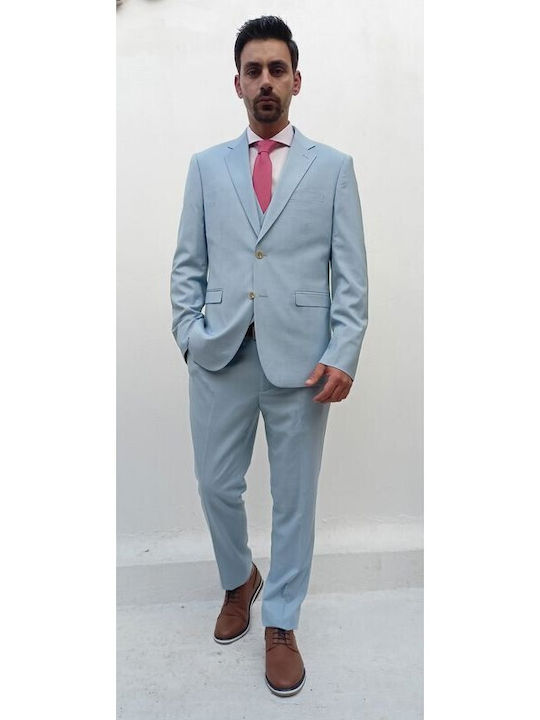 Italian Job 811618/02/V Light Blue Suit