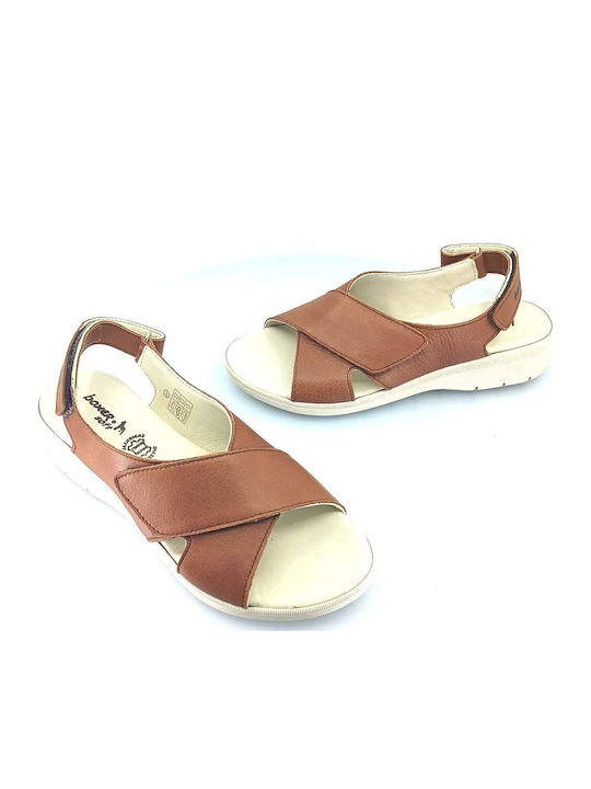 Damenplattformen Tabac Braun