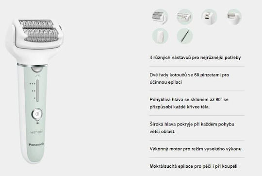 Panasonic Αποτριχωτική Μηχανή Epilator για το Σώμα ES-EY70A-G503