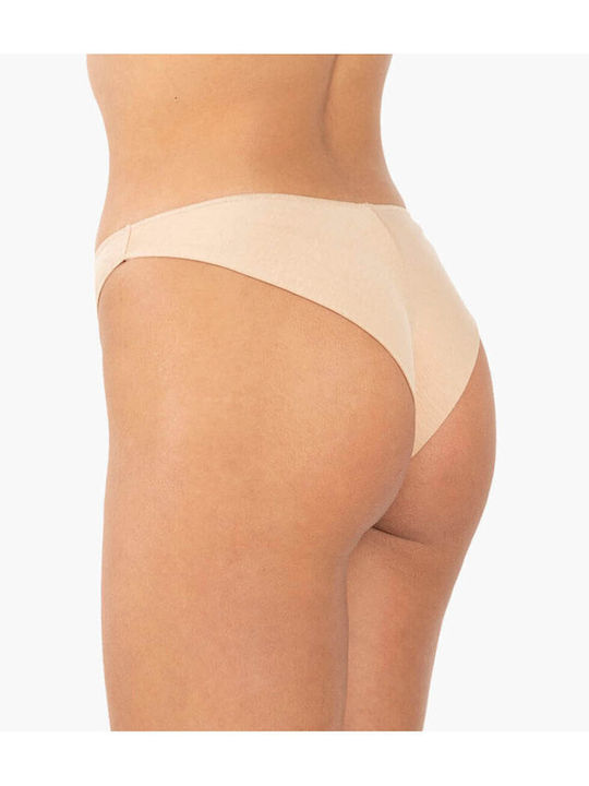 A.A UNDERWEAR Women's Slip 2Pack Seamless Beige