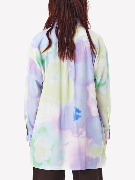 Alyssa Μακρυμάνικο Γυναικείο Πουκάμισο Pastel Multi