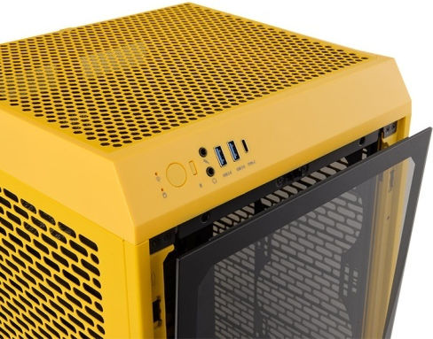 Thermaltake The Tower 200 Snow Mini Chassis Gaming Mini tower Carcasă Calculator cu Fereastră Laterală Bumblebee