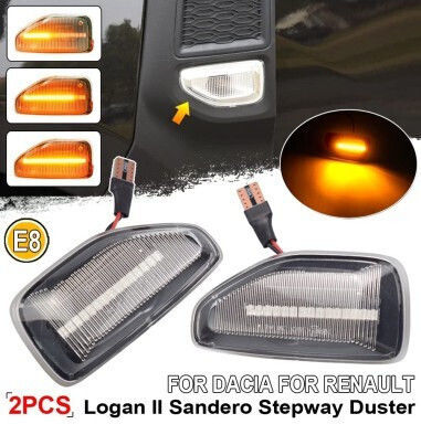 Scheinwerferkristall LED für Dacia Staubwedel / Logan / Sandero 2Stück