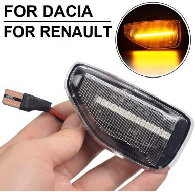 Scheinwerferkristall LED für Dacia Staubwedel / Logan / Sandero 2Stück