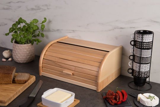 Zeller Brotkasten Hölzernes Braun 40x28x18cm