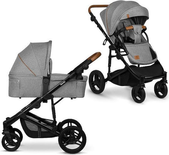 Lionelo Mari Tour Reglabil 2 în 1 Cărucior pentru copii Potrivit pentru Nou-născut Grey Stone 13kg