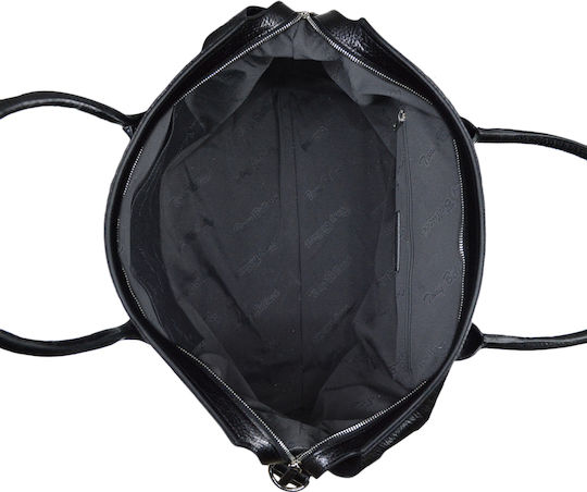 Dermatina 100 Sack Voyage Black made of Leather L50xW22xH22cm