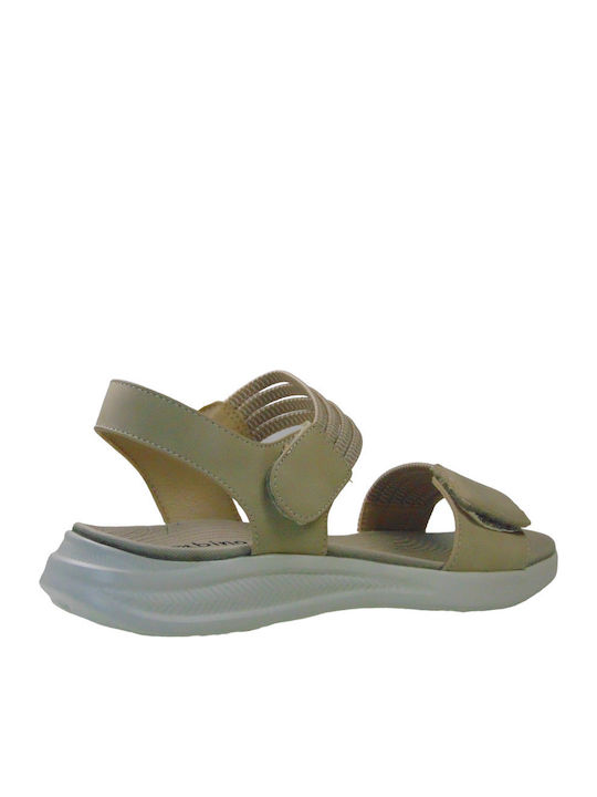 Women's Flat Sandals Anatomic in Beige Color