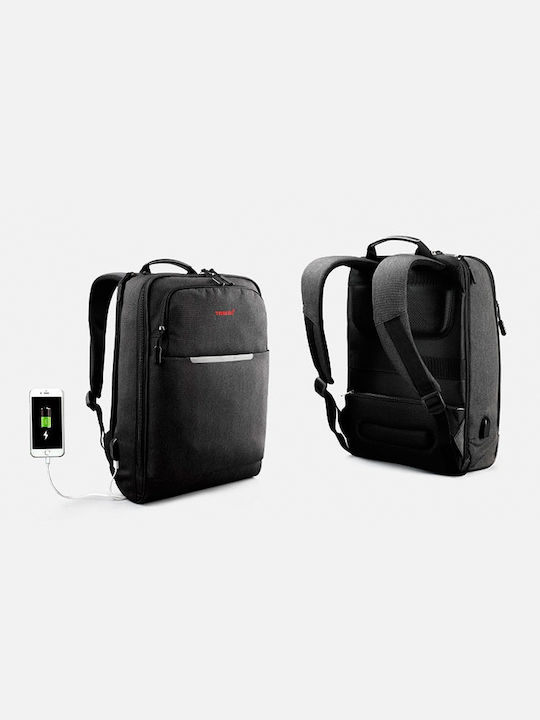 Tigernu Τσάντα Πλάτης για Laptop με Θύρα USB σε Μαύρο χρώμα T-B3305