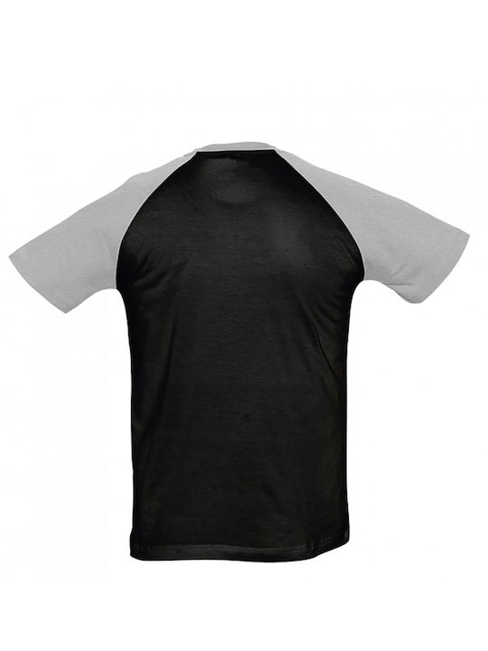 Kids Moda Men's Short Sleeve T-shirt Black / Grey