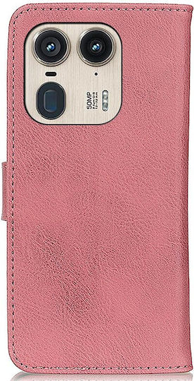 Edge 50 Ultra 5g Wallet Δερμάτινο Ροζ (Motorola Edge 50 Ultra 5G)