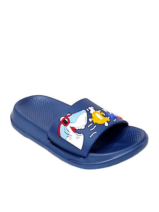 Kinder Badeschlappen Marineblau