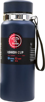 Bottle Thermos Stainless Steel / Plastic Blue 800ml