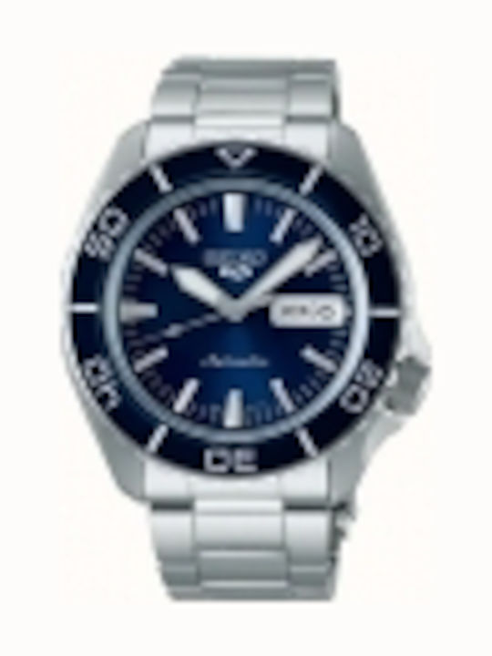 Seiko 5 Sports Ρολόι Αυτόματο με Μεταλλικό Μπρασελέ