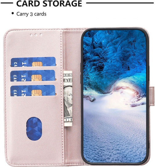 Binfen Серия 12 Портмоне Кожено Розово Злато Galaxy M55