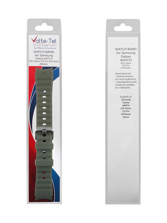 Volte-Tel Vt117 Strap Silicone Khaki (Samsung Watch 6/6 Classic)