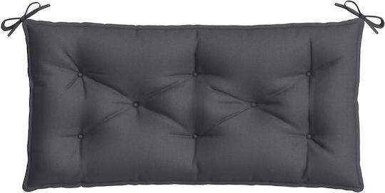 vidaXL Pernă De Bancă De Grădină Cu Spătar Antracit Melanj 2 Buc 50x100cm