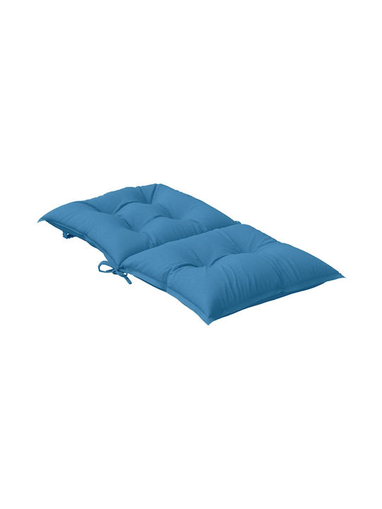 vidaXL Garden Chair Cushion with Backrest Blue 4 Pieces 50x100cm