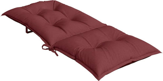 vidaXL Gartenstuhlkissen Mit Rückenlehne Burgundisches 2 Stück 50x120cm