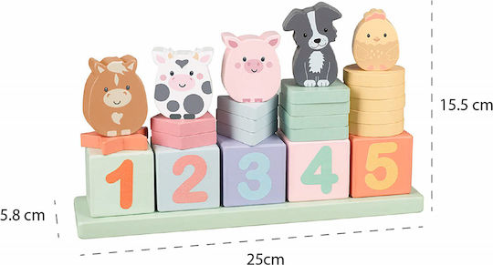 Orange Tree Toys Играчка за сортиране на форми от дърво за 12++ месеца