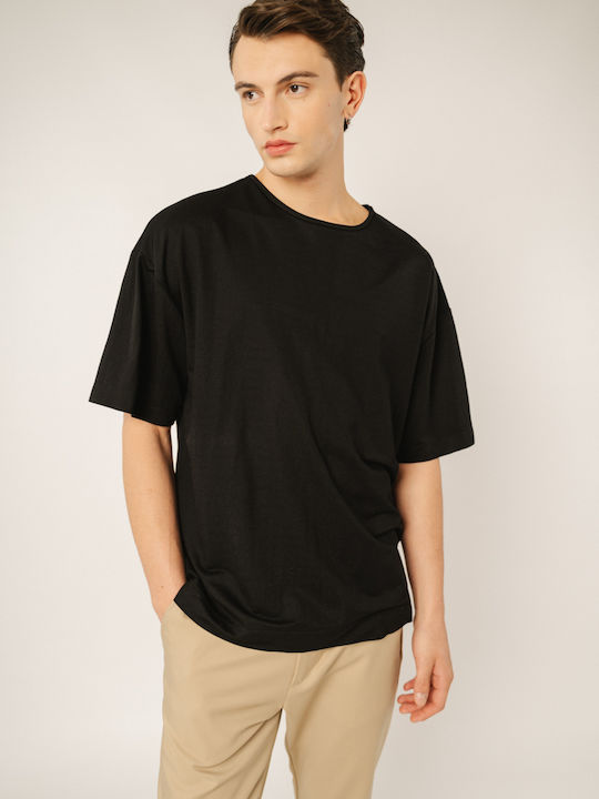 Edward Jeans Men's Short Sleeve T-shirt Black