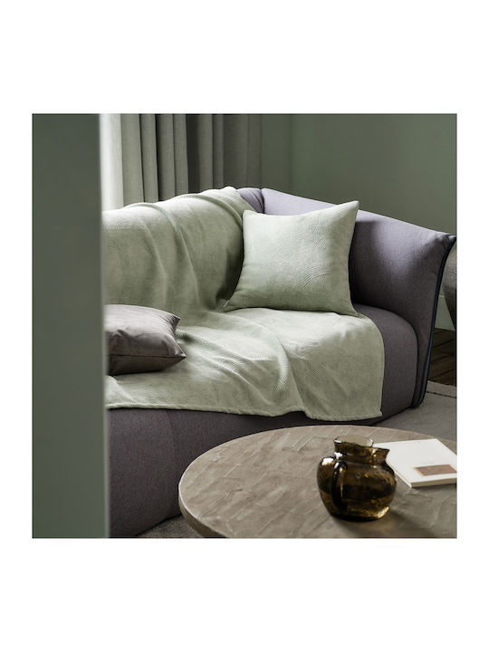 Gofis Home Armchair Throw Nimbus 180x180cm Green