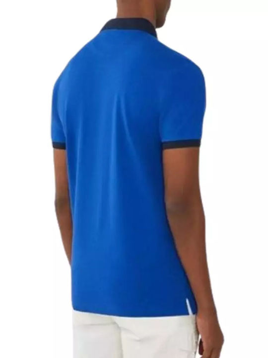 Hackett Trim Bluza Bărbătească cu Mânecă Scurtă Polo Cobalt