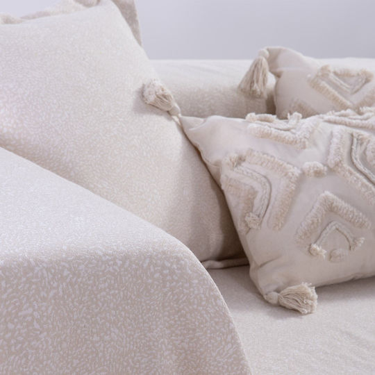 Nef-Nef Homeware Aronia Ριχτάρι Τριθέσιου Καναπέ 170x300εκ. Ecru