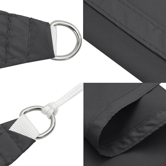 vidaXL Triangle Shade Sail Gray with PU Coating 2x2m