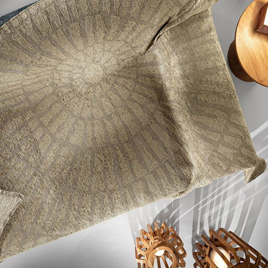 Guy Laroche Siren Armchair Throw Chenille 180x150cm Natural
