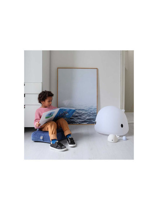 Flow Lumini LED Lampă decorativă pentru copii Atingere Moby Roz 7.5x4.5x5.5εκ. Balena