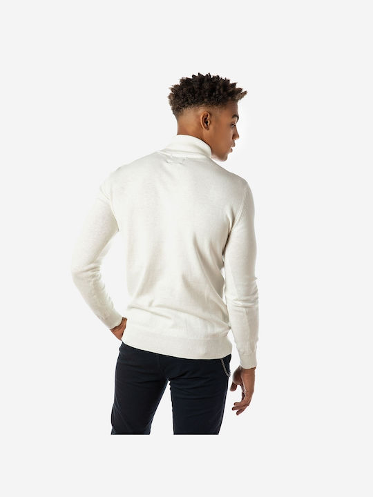 Camaro Men's Blouse Turtleneck Ecru