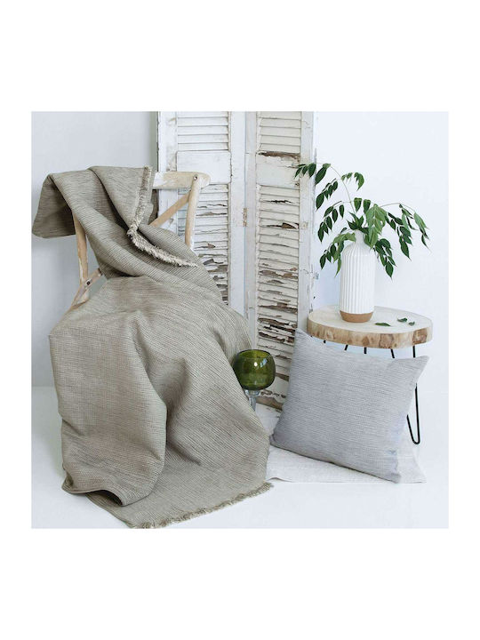 SB Home York Ριχτάρι Πολυθρόνας Chenille 250x180εκ. Γκρι