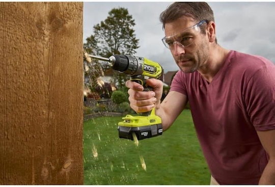 Ryobi Percussive 18V Battery Drill Driver 1x2Ah