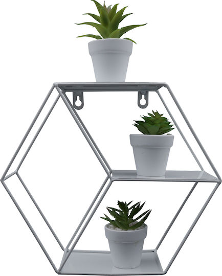 Wall Shelf White 29x10x26cm