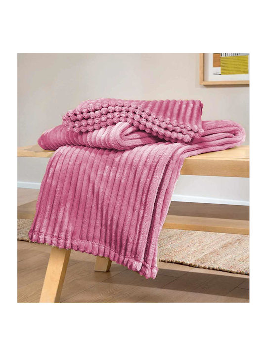 Linea Home Κοτλέ Ριχτάρι Πολυθρόνας Corduroy 200x220εκ. Dusty Pink LH2019143-2