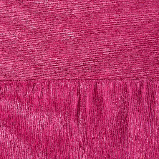 Silk Fashion Decken & Couchdecken Sesselüberwurf Chenille 180x180cm Fuchsie