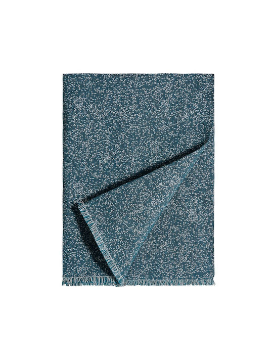 Kentia Liberty Armchair Throw Jacquard 170x180cm Blue