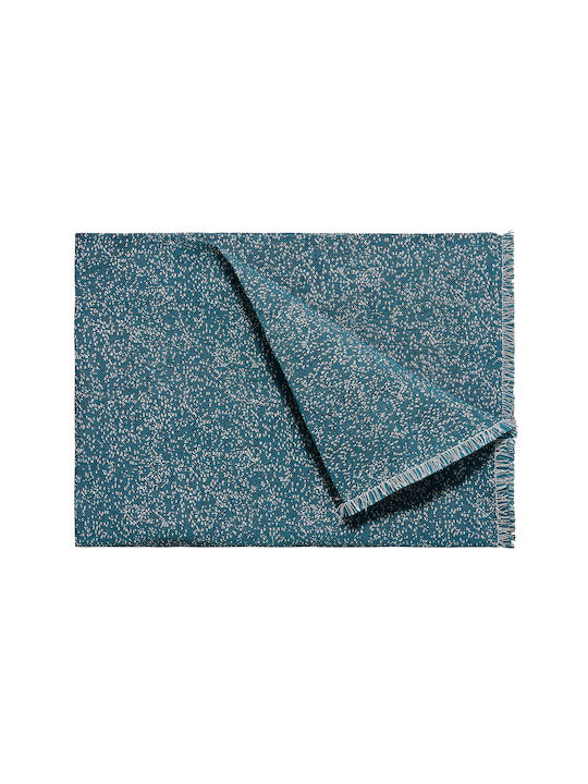 Kentia Liberty Armchair Throw Jacquard 170x180cm Blue