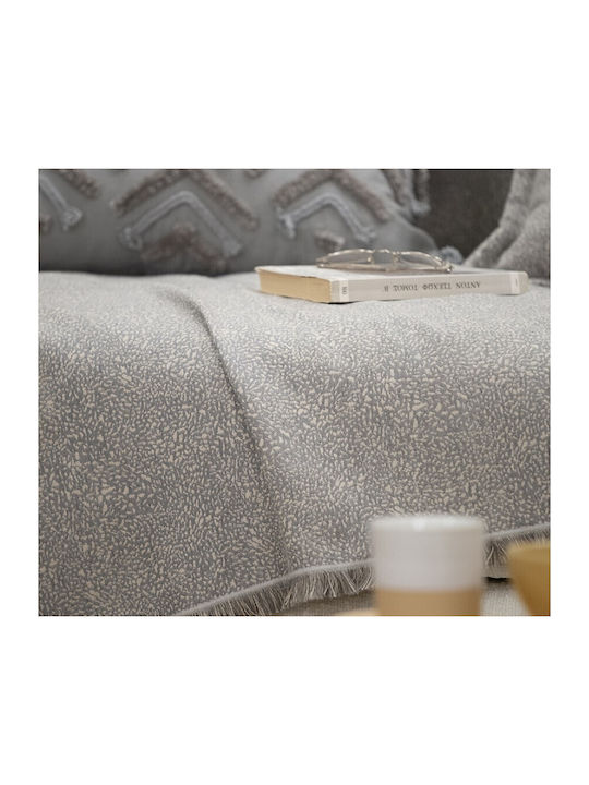 Nef-Nef Homeware Aronia Three-Seater Sofa Throw 170x300cm Grey