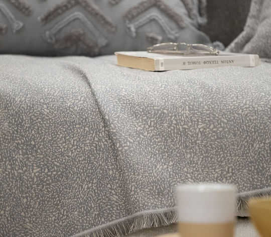 Nef-Nef Homeware Aronia Ριχτάρι Τριθέσιου Καναπέ 170x300εκ. Grey