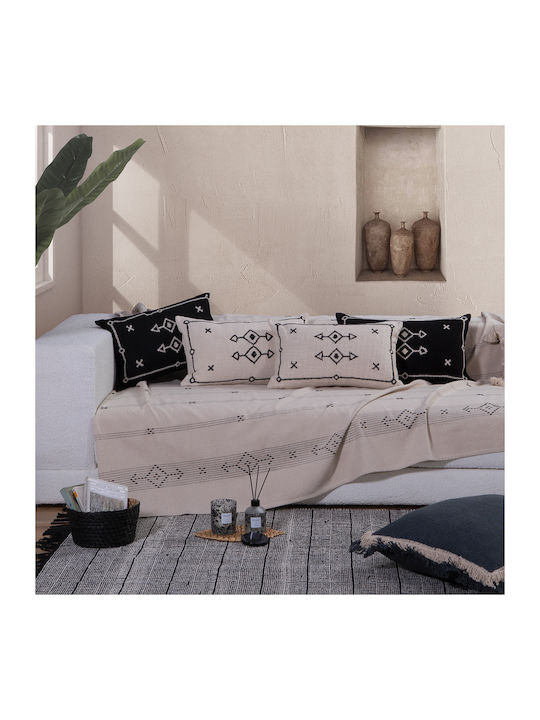 Nef-Nef Homeware Figerald Four-Seater Sofa Throw Jacquard 180x350cm Natural