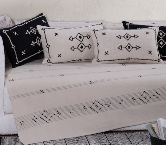 Nef-Nef Homeware Двуместен диван с хвърчащи листа Figerald 180x250см. Естествено
