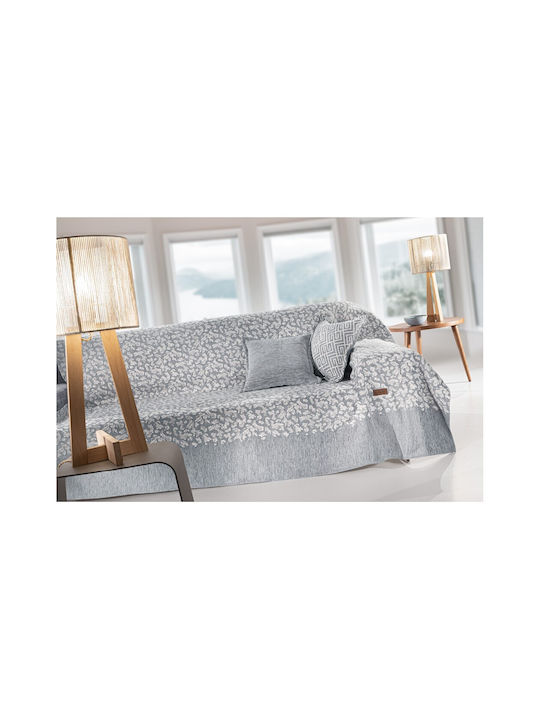 Guy Laroche Monet Ριχτάρι Πολυθρόνας Chenille 180x150εκ. Silver