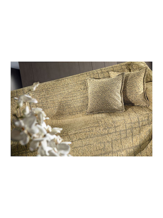Guy Laroche Monte Armchair Throw Chenille 180x150cm Gold