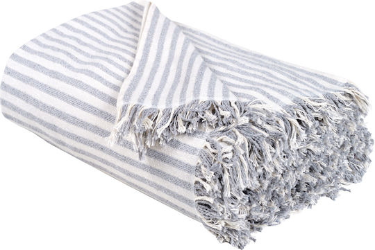 Das Home 0255 Sofa Throw 2 Seater Jacquard 180x250cm Ecru