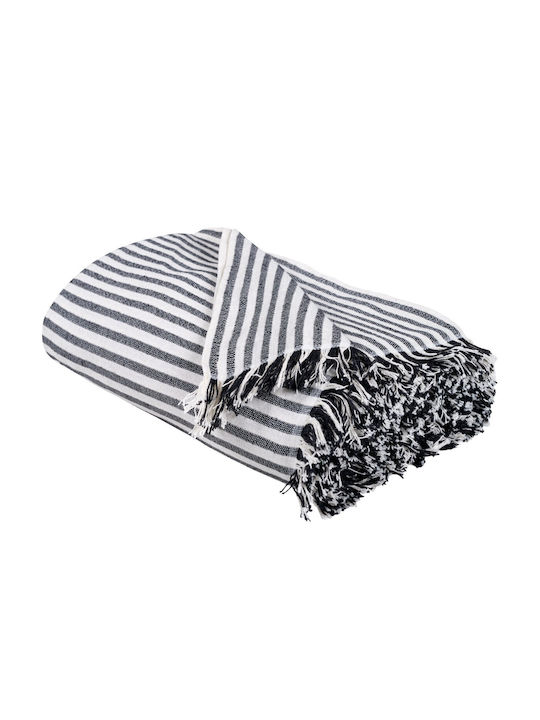 Das Home 0253 Zweisitzer-Sofa Überwurf Jacquard 180x250cm Ecru