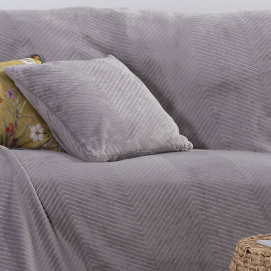 Nef-Nef Homeware Μαξιλάρι Καναπέ Dakari Fleece Grey 45x45εκ.