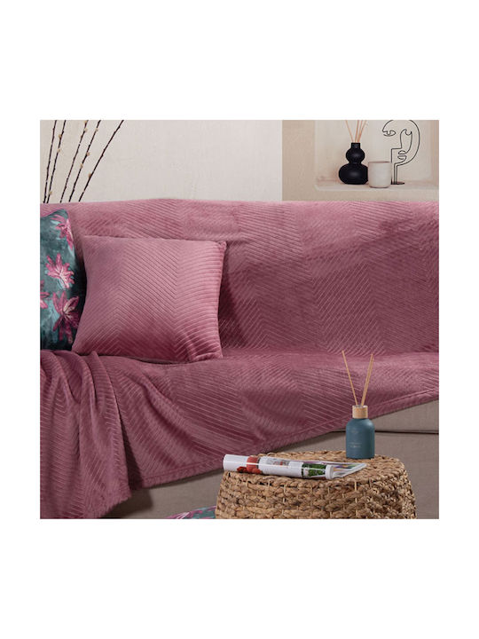 Nef-Nef Homeware Μαξιλάρι Καναπέ Dakari Mauve 45x45εκ.