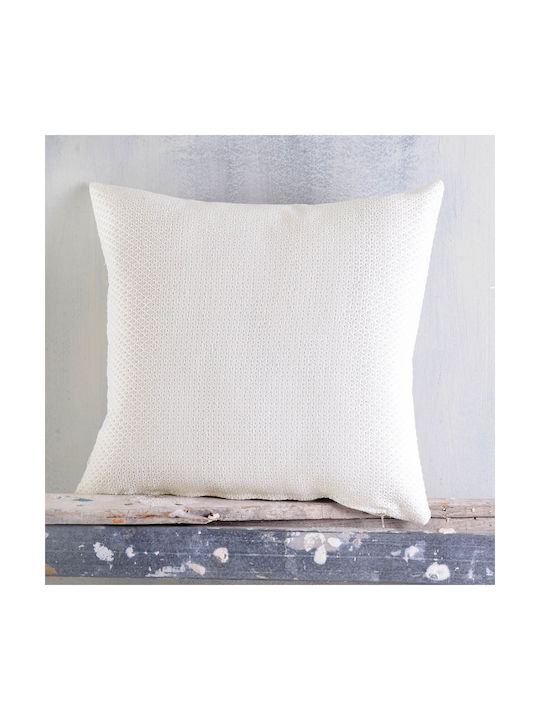 Rythmos Decorative Pillow Case Matis Made of 100% Cotton Gray 40x40cm